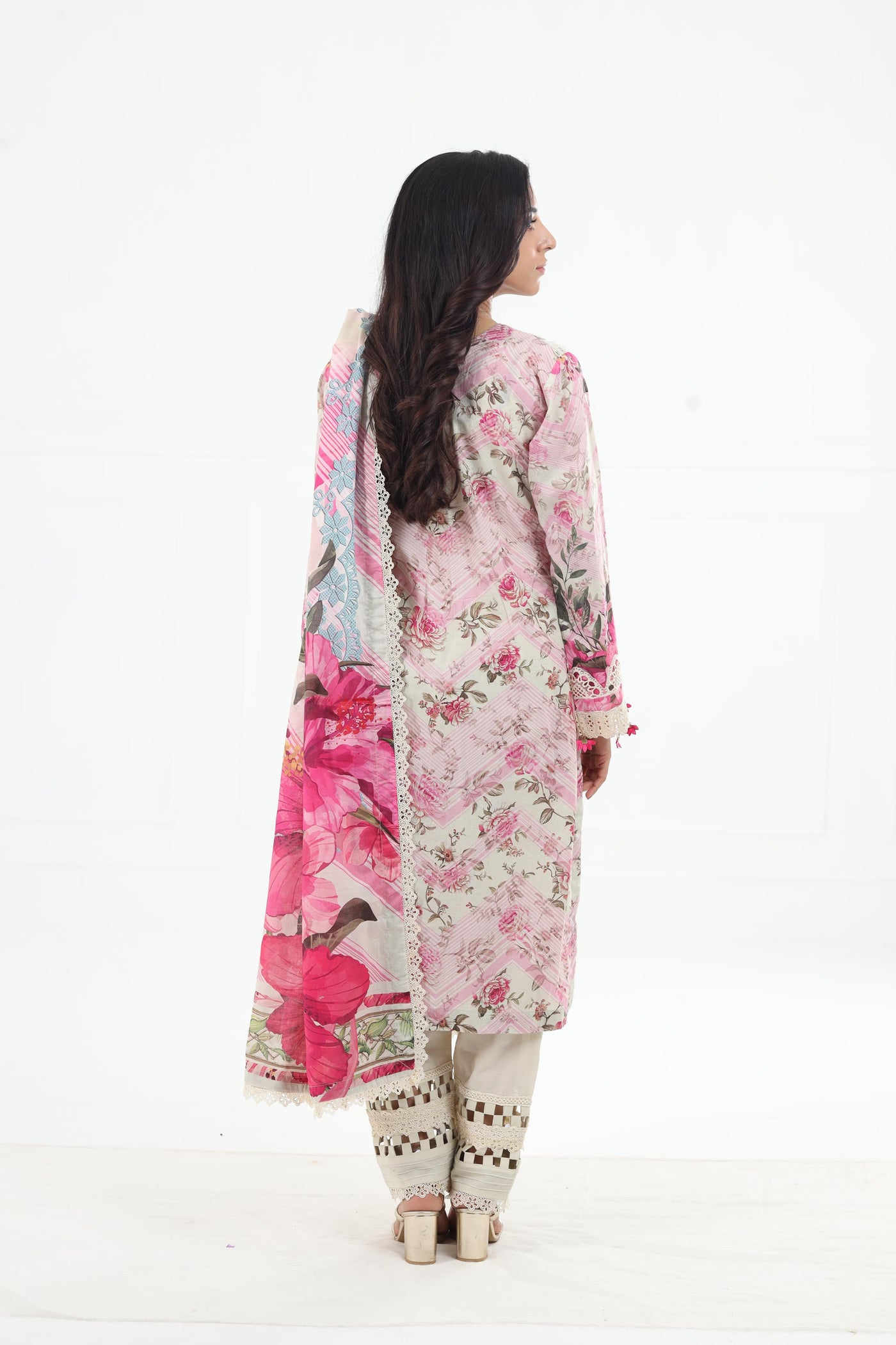 Roses & Whites - Elaf Premium Chikankari Stitched Collection