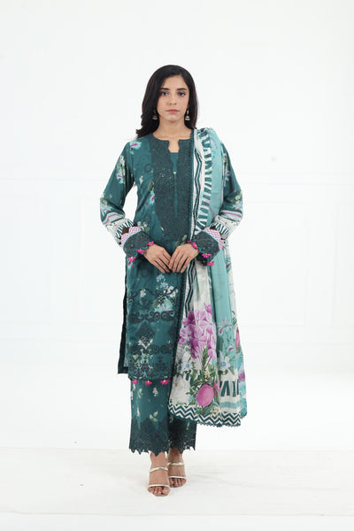 Jade Embrace - Elaf Premium Chikankari Stitched Collection