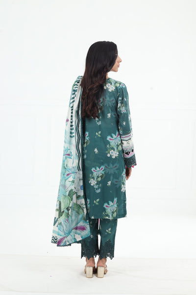 Jade Embrace - Elaf Premium Chikankari Stitched Collection