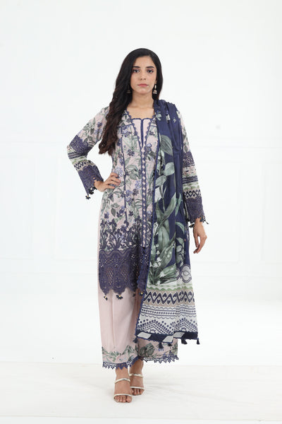 Azzurro - Elaf Premium Chikankari Stitched Collection