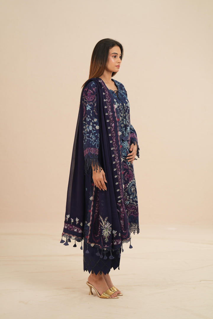 Elora - Suffuse Embroidered Lawn Stitched