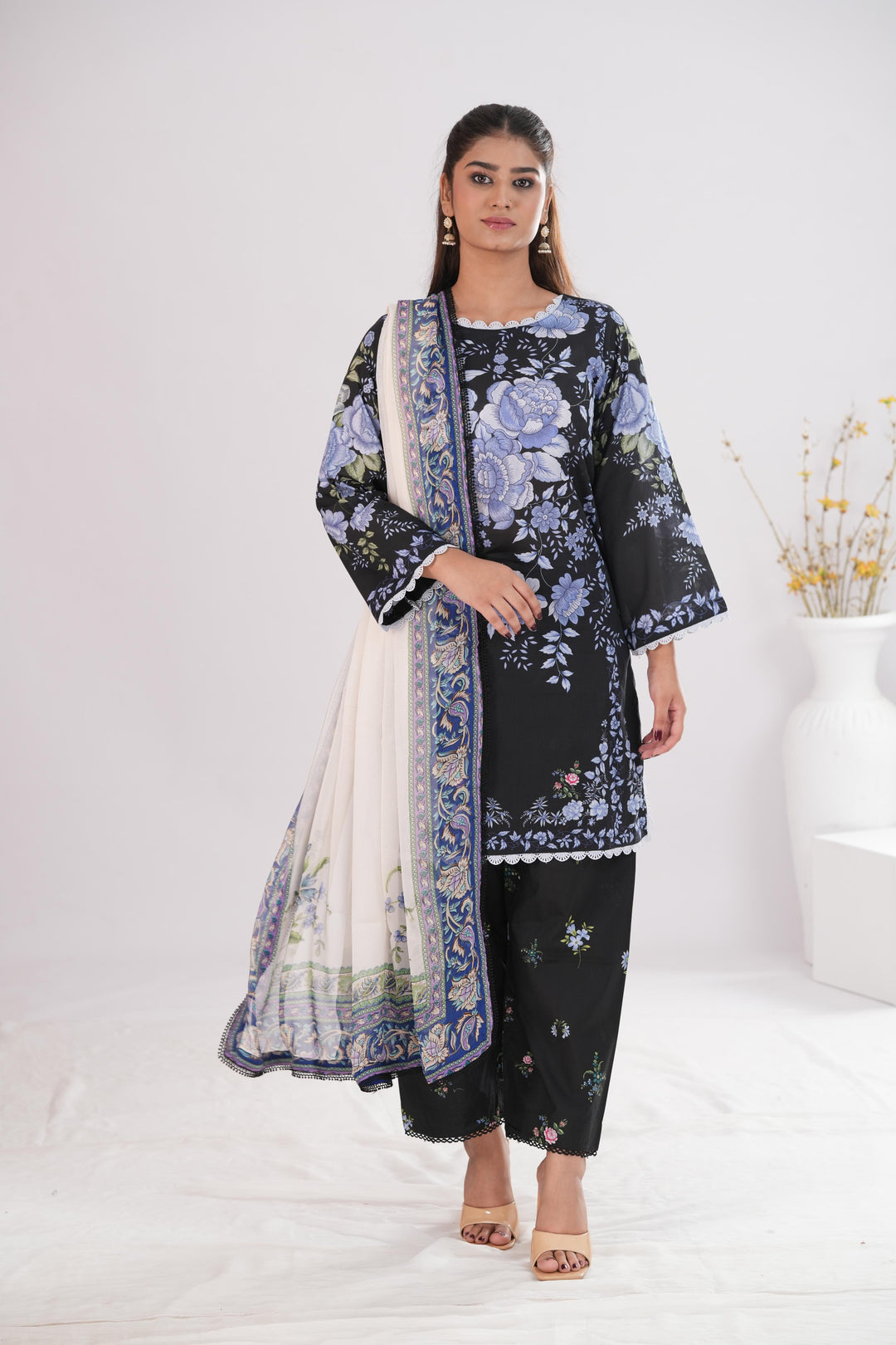 Emin-10B | Zara Shahjahan Stitched - Coco Prints Edit III