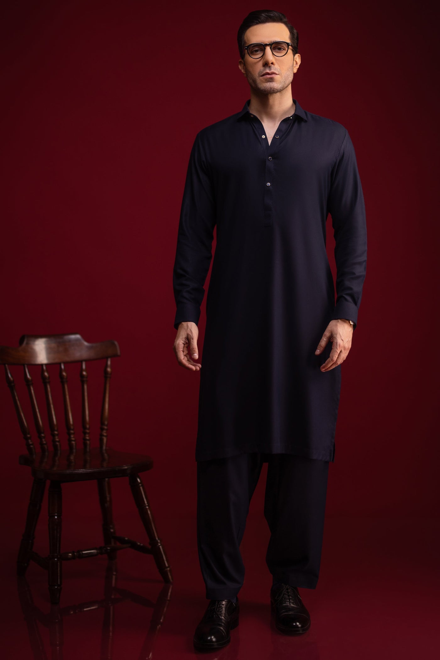 Blended Navy Kameez Shalwar - Cast & Crew