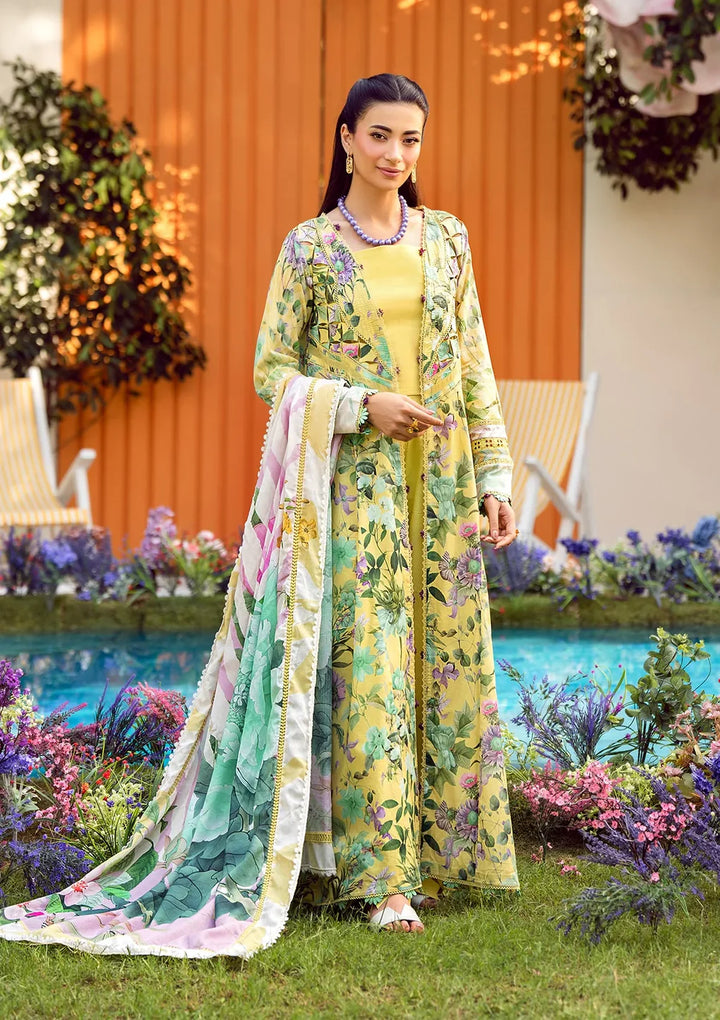 Lawn Light Green Stitched Suit - Elaf