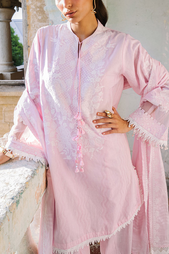Embroidered Self Jacquard Light Pink Stitched Suit - Gul Ahmed