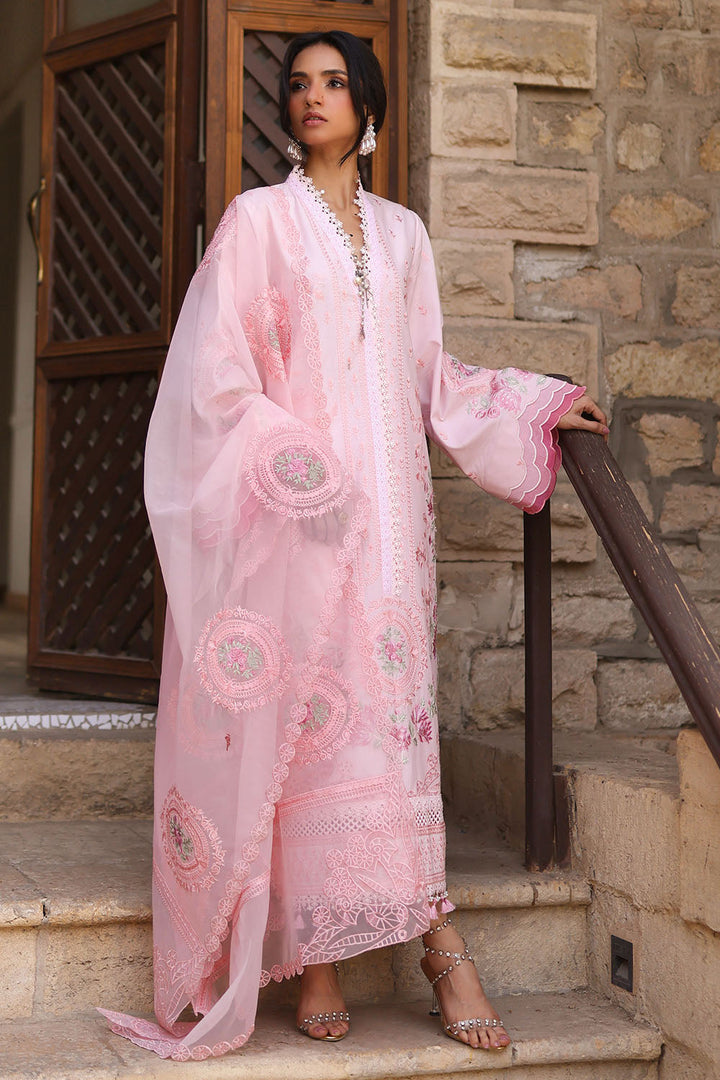 Embroidered Lawn Pink Stitched Suit - Gul Ahmed