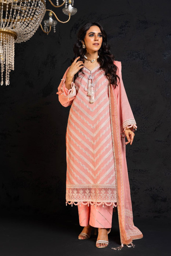 Lawn Light Pink 3 Piece Suit - Al Karam