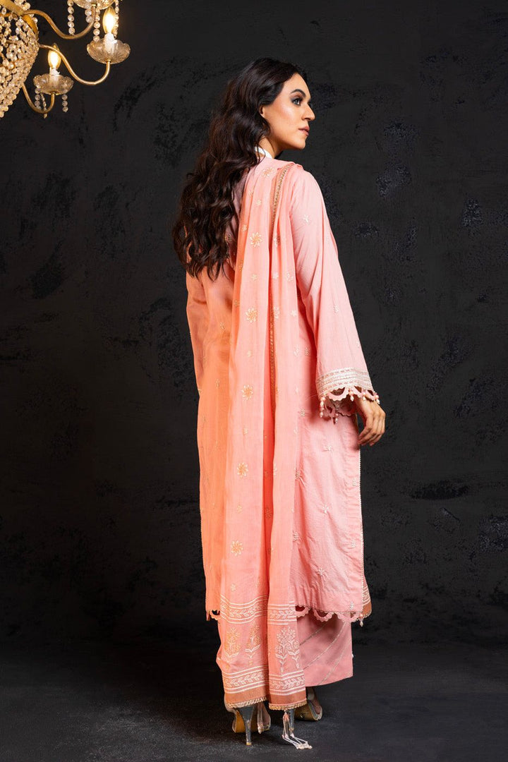 Lawn Light Pink 3 Piece Suit - Al Karam