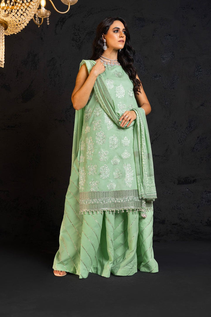 Lawn Mint 3 Piece Suit - Al Karam