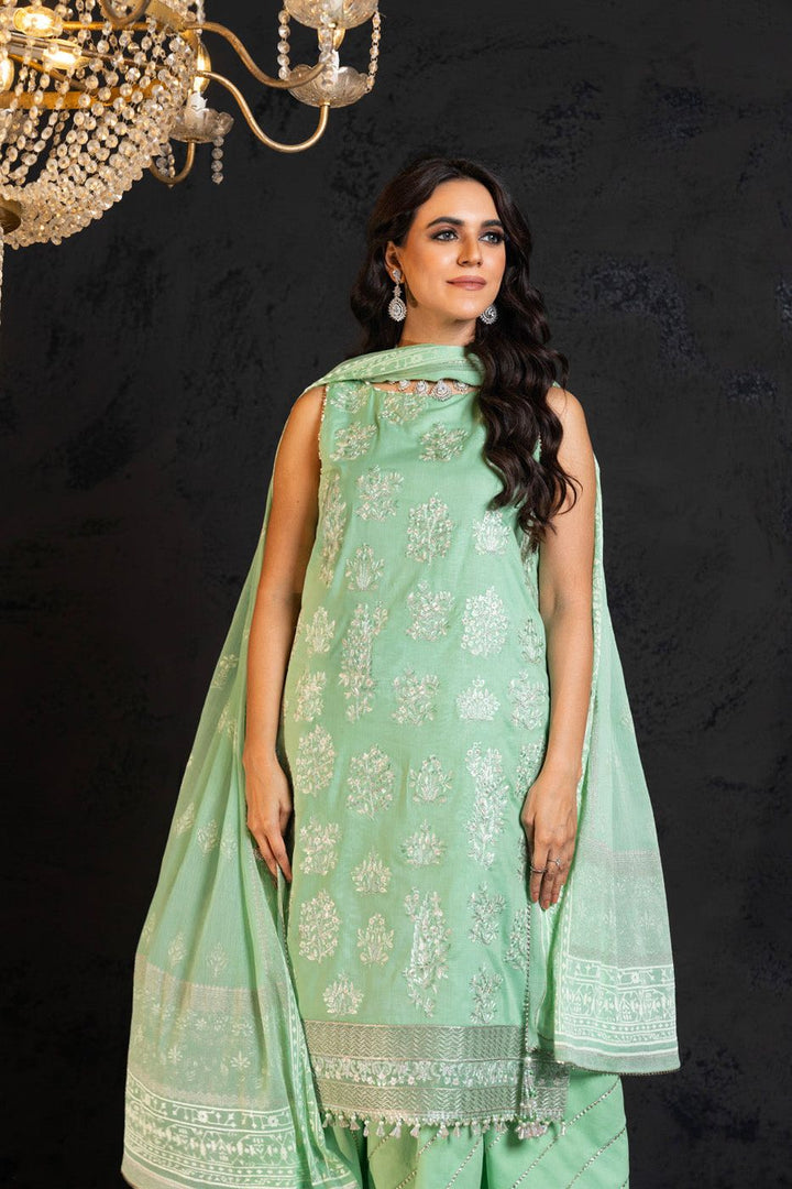 Lawn Mint 3 Piece Suit - Al Karam
