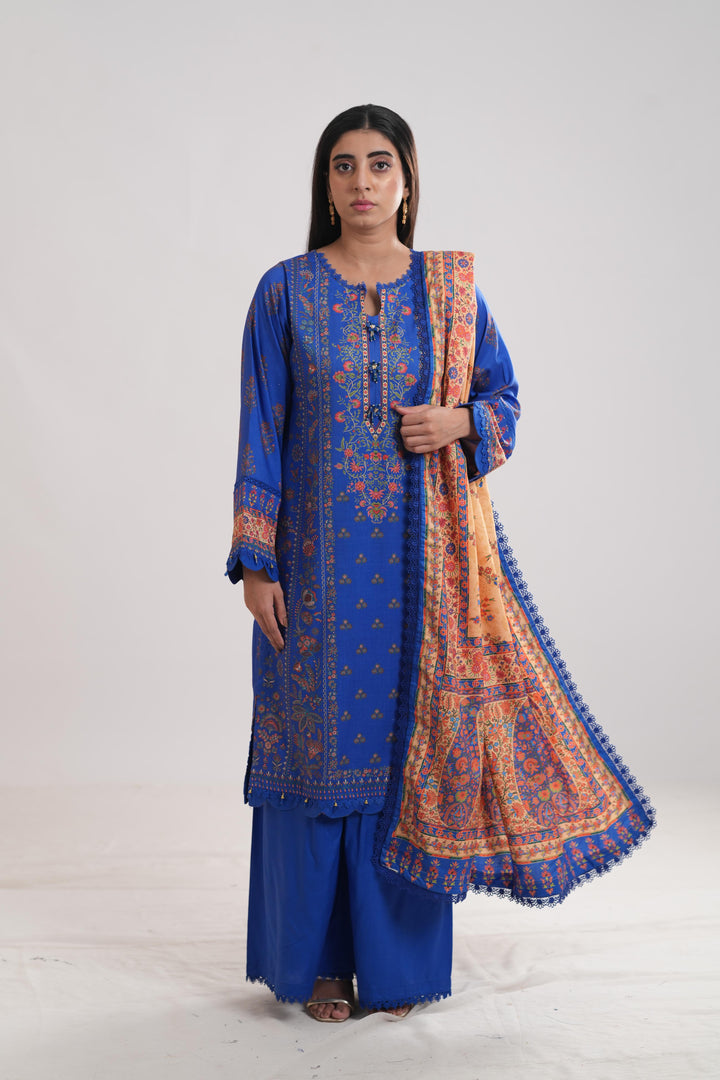 Ferozeh - Mausummery Printed Stitched