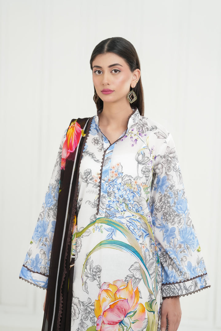 Fiora 2A - Zara Shahjahan Coco Drop III Stitched