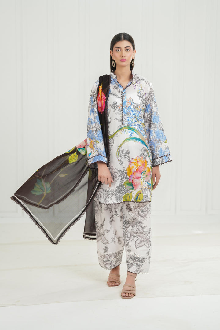 Fiora 2A - Zara Shahjahan Coco Drop III Stitched