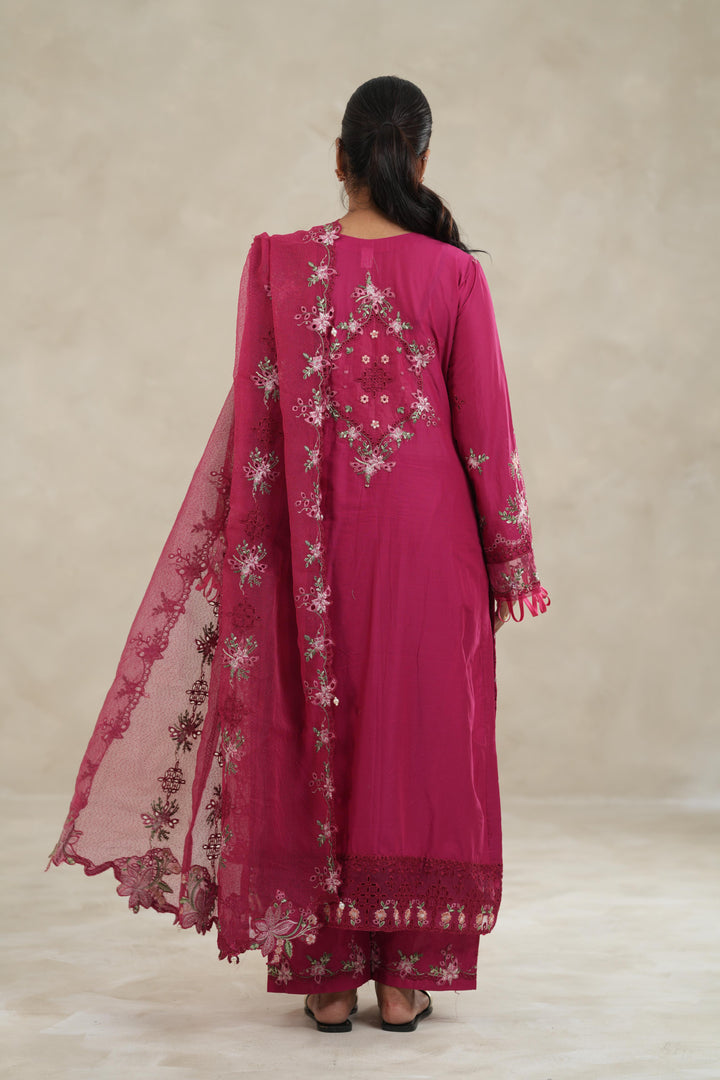 Floral Fuchsia - Tales of Petals Stitched by Sardinia