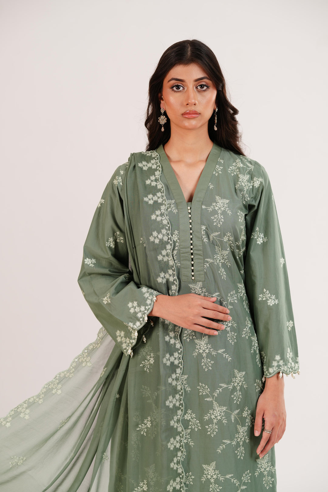 Forst Serenity - Cross Stitch Premium Lawn Stitched