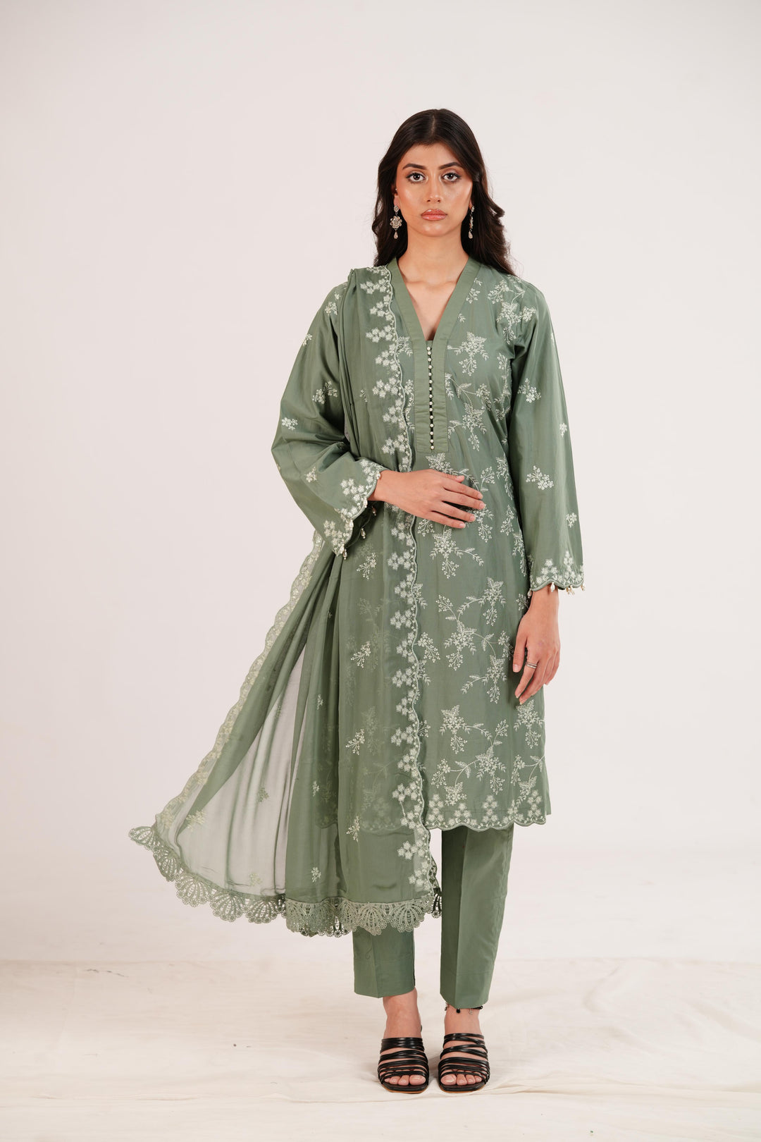 Forst Serenity - Cross Stitch Premium Lawn Stitched