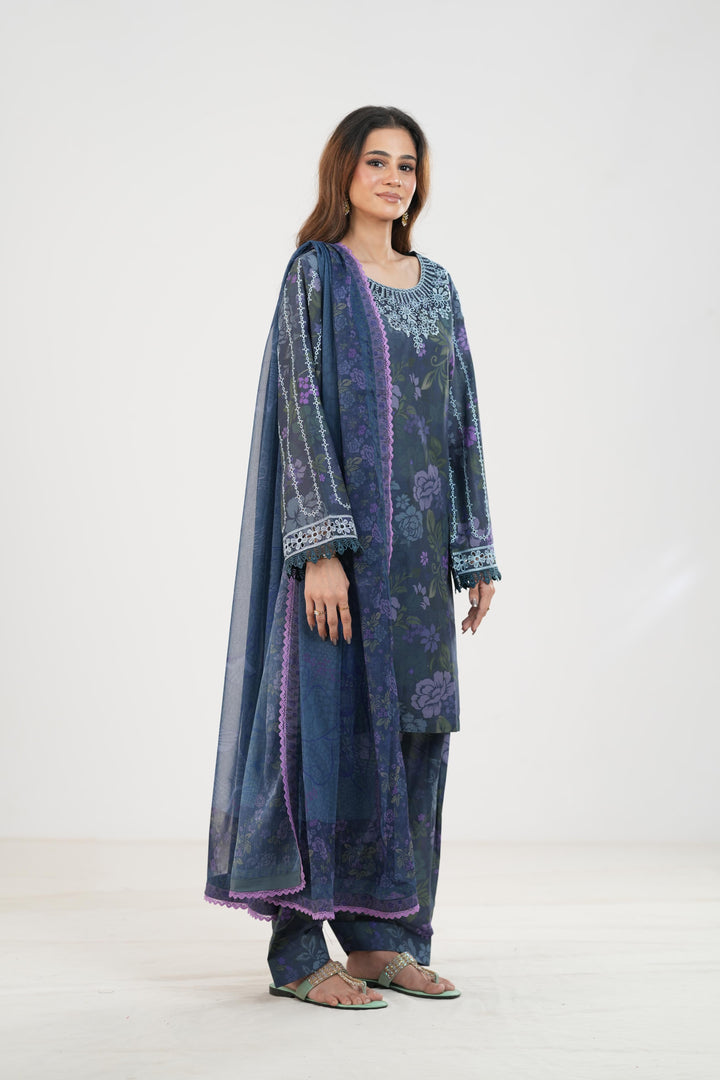 Forest Moss - Farasha Printed Essentials Stitched