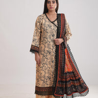 Friya - Mausummery Printed Stitched