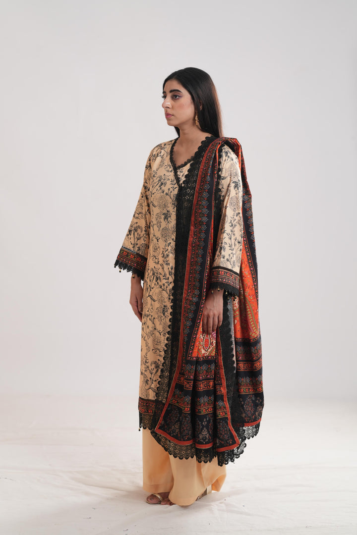 Friya - Mausummery Printed Stitched