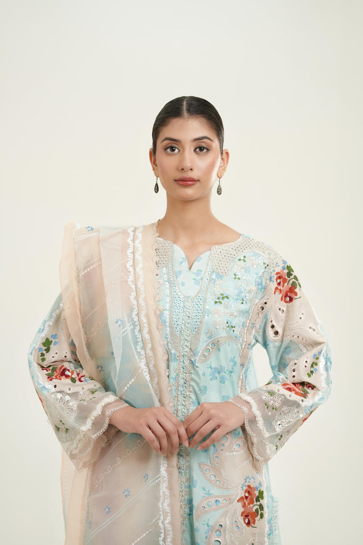 Eirene - Afrozeh A Lawn '26 Stitched