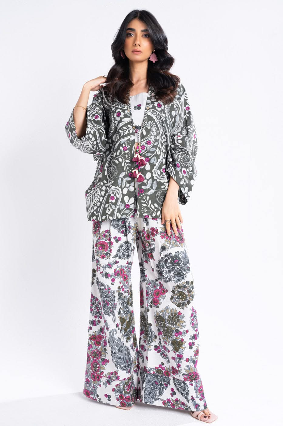 Printed Khaddar Suit Off White Unstitched Suit - Alkaram