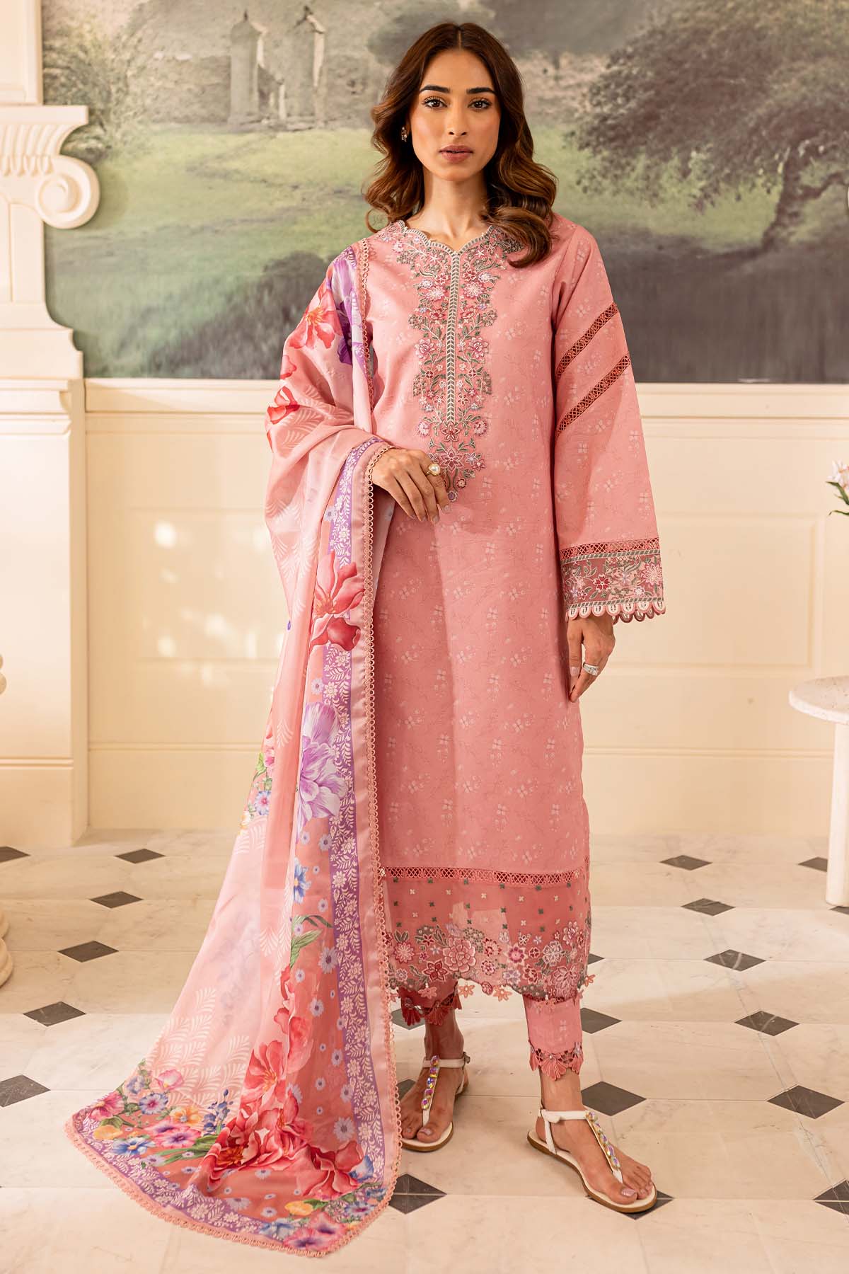 Fiora - Farasha Seraya Stitched Lawn SS'24