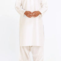 Blended Off White Inner Suit- J. Junaid Jamshed
