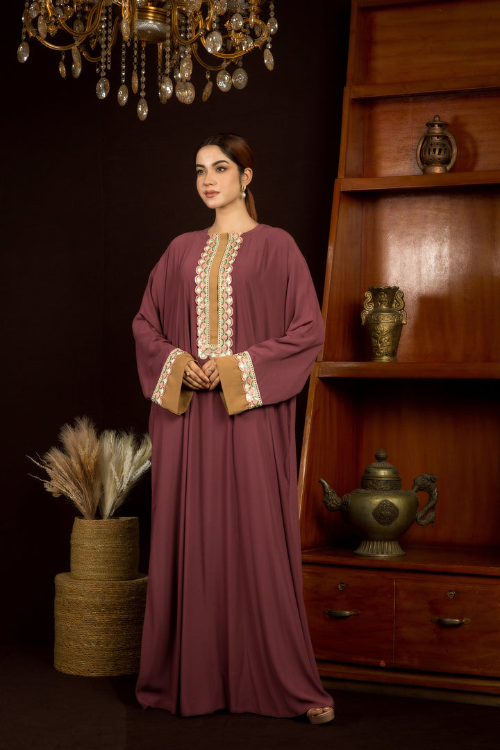 Raya Plum Abaya