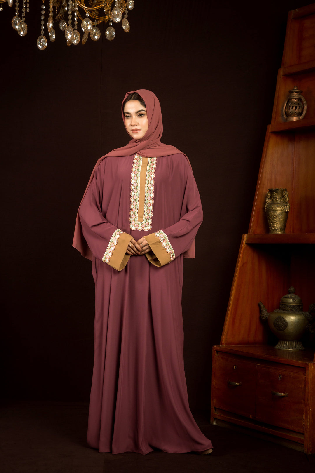 Raya Plum Abaya