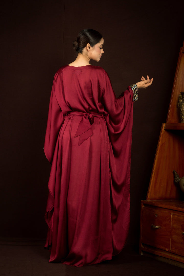 Maroon Aura Kaftan
