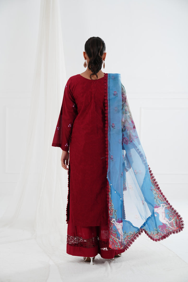 Glacis - Afrozeh Luxury Lawn Stitched