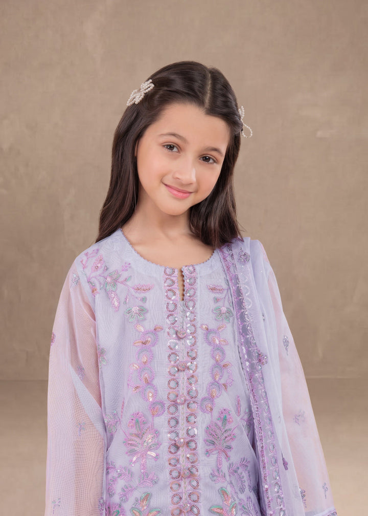 Poly Net Lilac Stitched Suit - Bonanza
