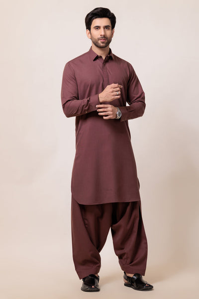 Blended Rust Kurta Shalwar - Bonanza