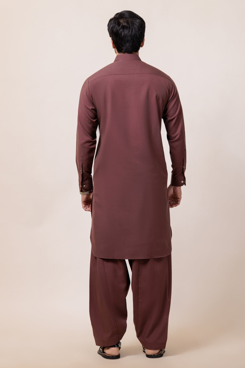 Blended Rust Kurta Shalwar - Bonanza