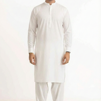 Blended Off White Shalwar Kameez - President by Gul Ahmed