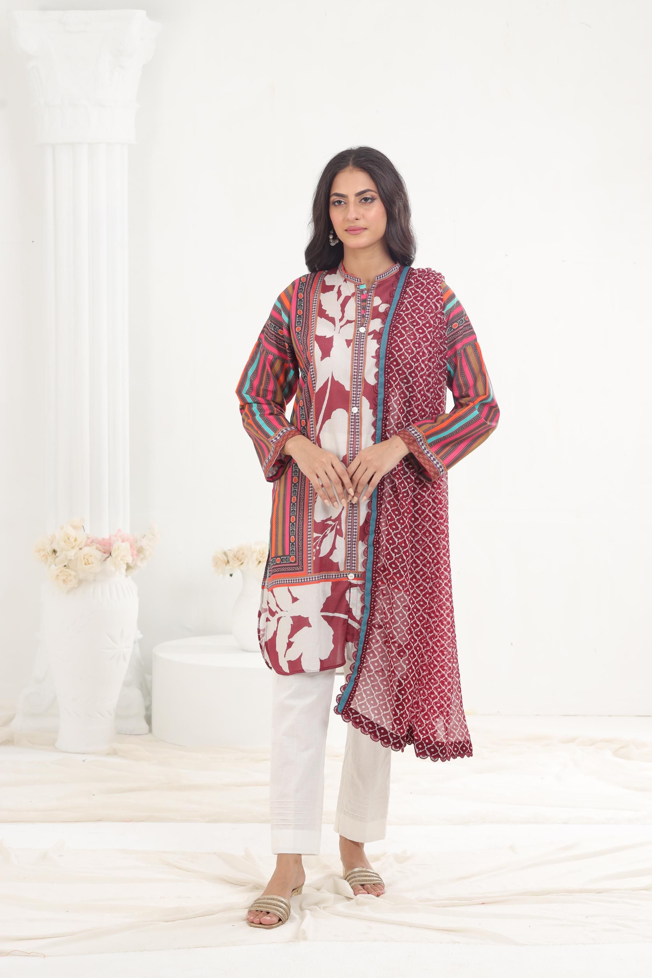 Design 23A - Sana Safinaz Mahay Stitched – Janan
