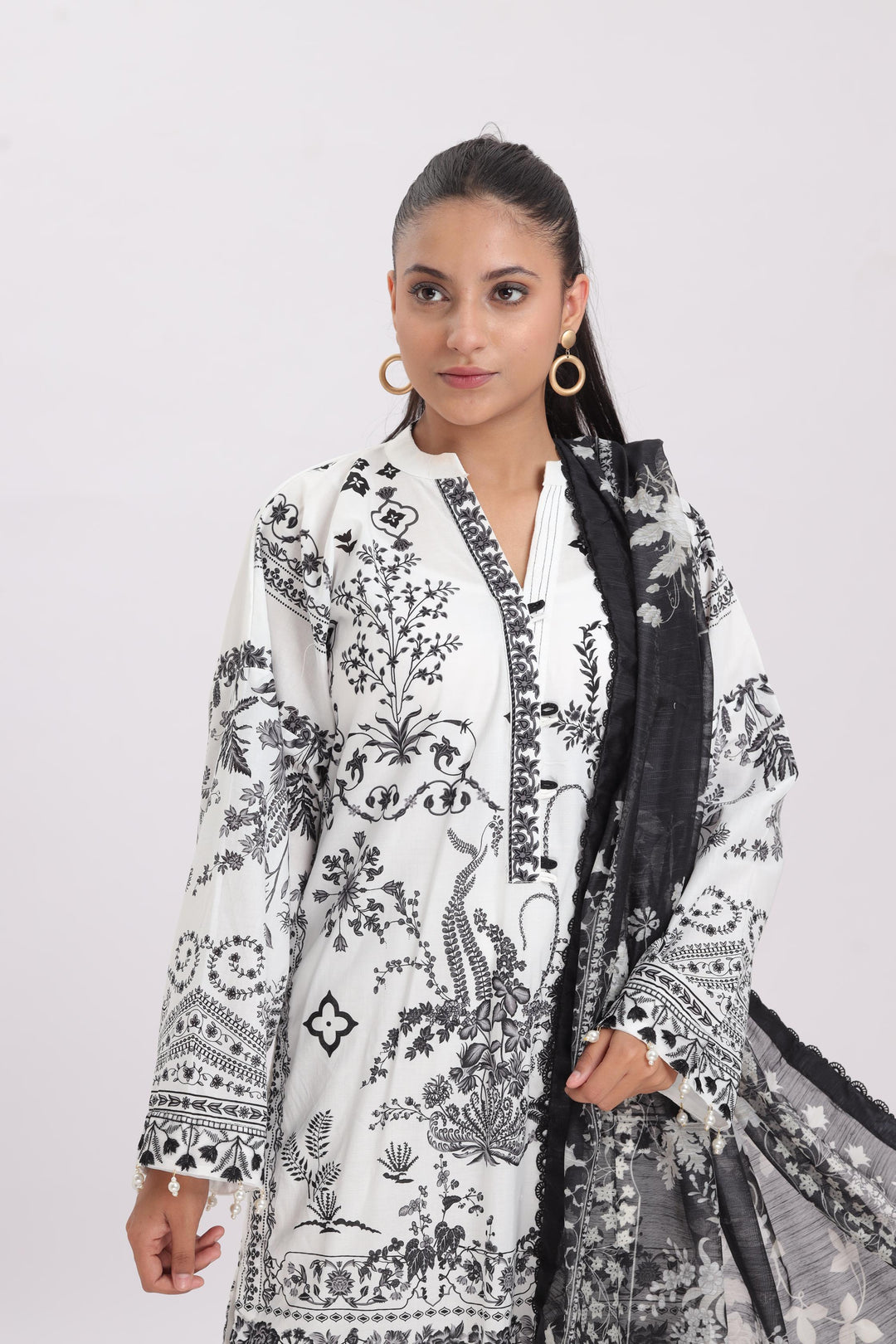 Design 1A - Sana Safinaz Mahay Printed Stitched