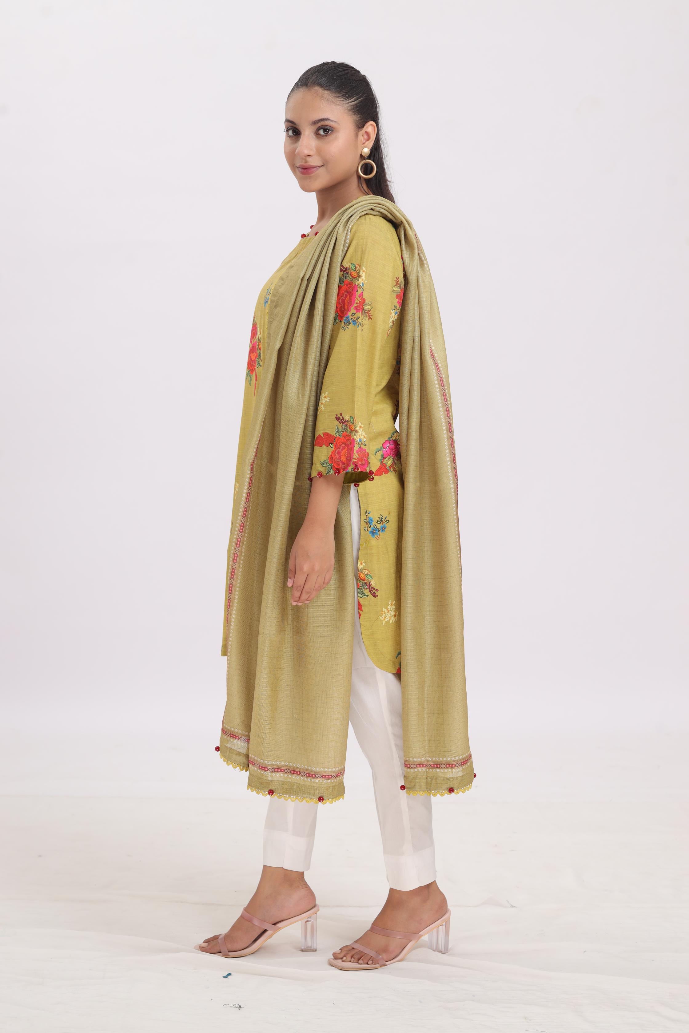 Design 2A - Sana Safinaz Mahay Printed Stitched – Janan