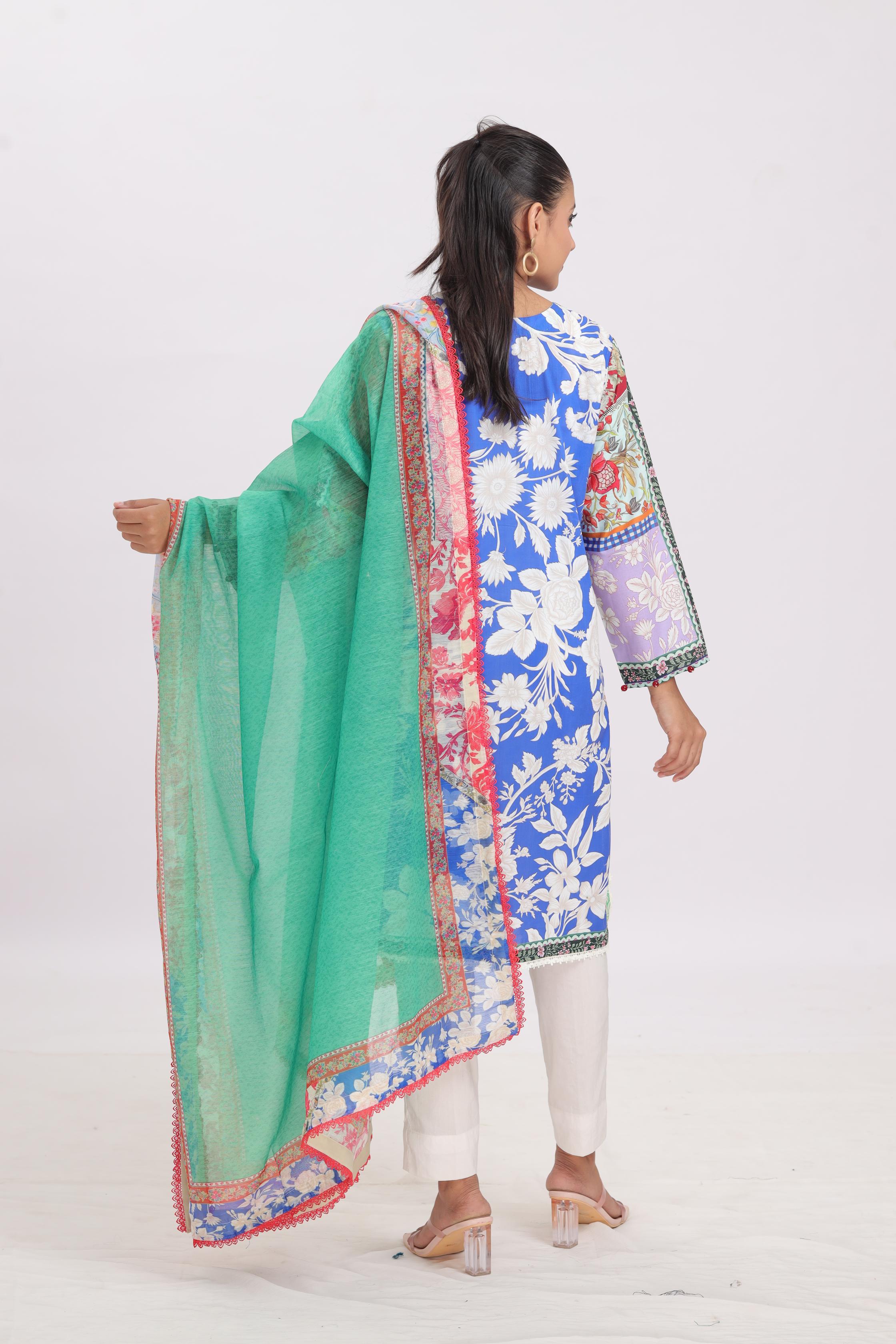 Design 6A - Sana Safinaz Mahay Printed Stitched – Janan