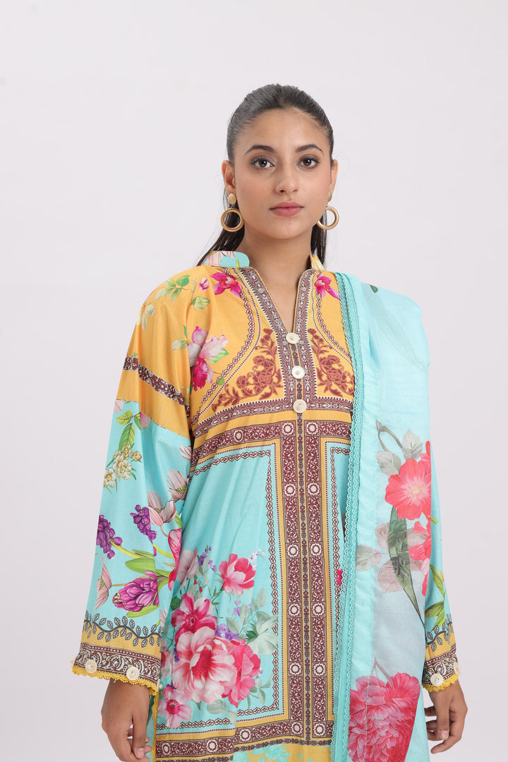 Design 9A - Sana Safinaz Mahay Printed Stitched