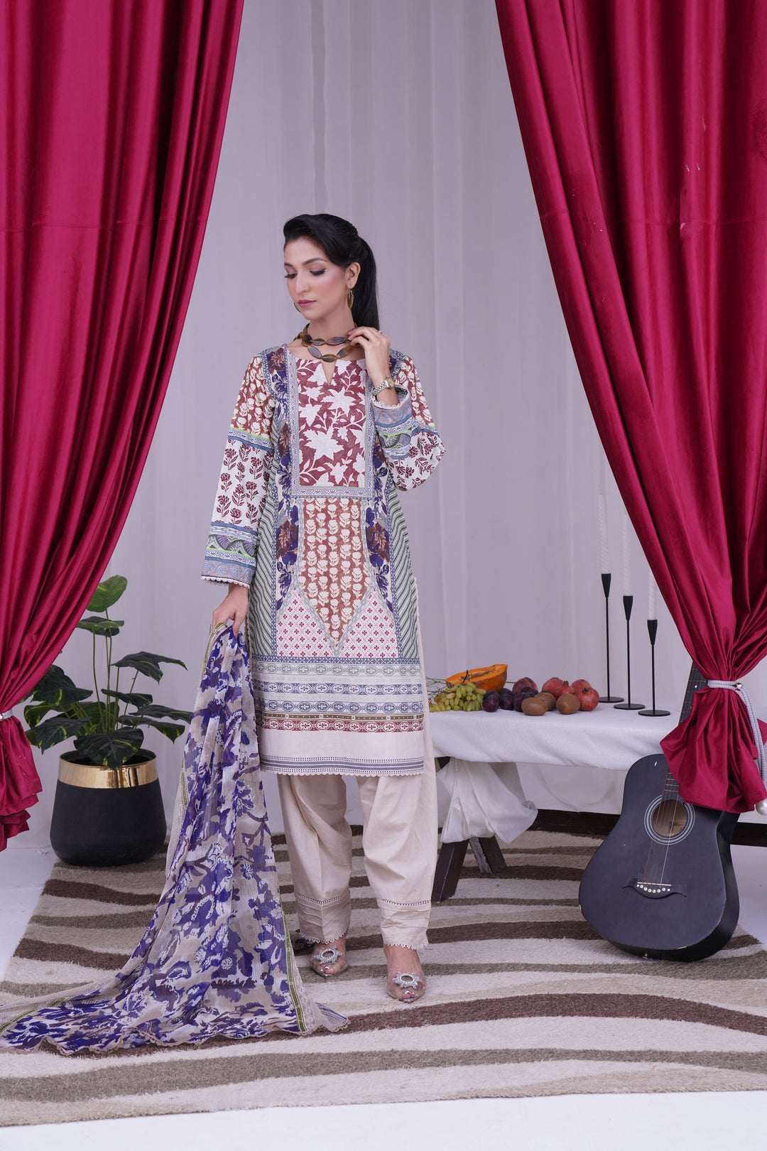 Design 6A - Sana Safinaz Mahay Stitched