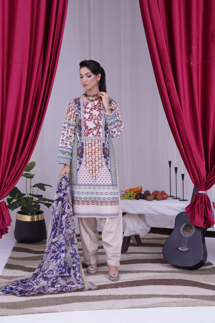 Design 6A - Sana Safinaz Mahay Stitched