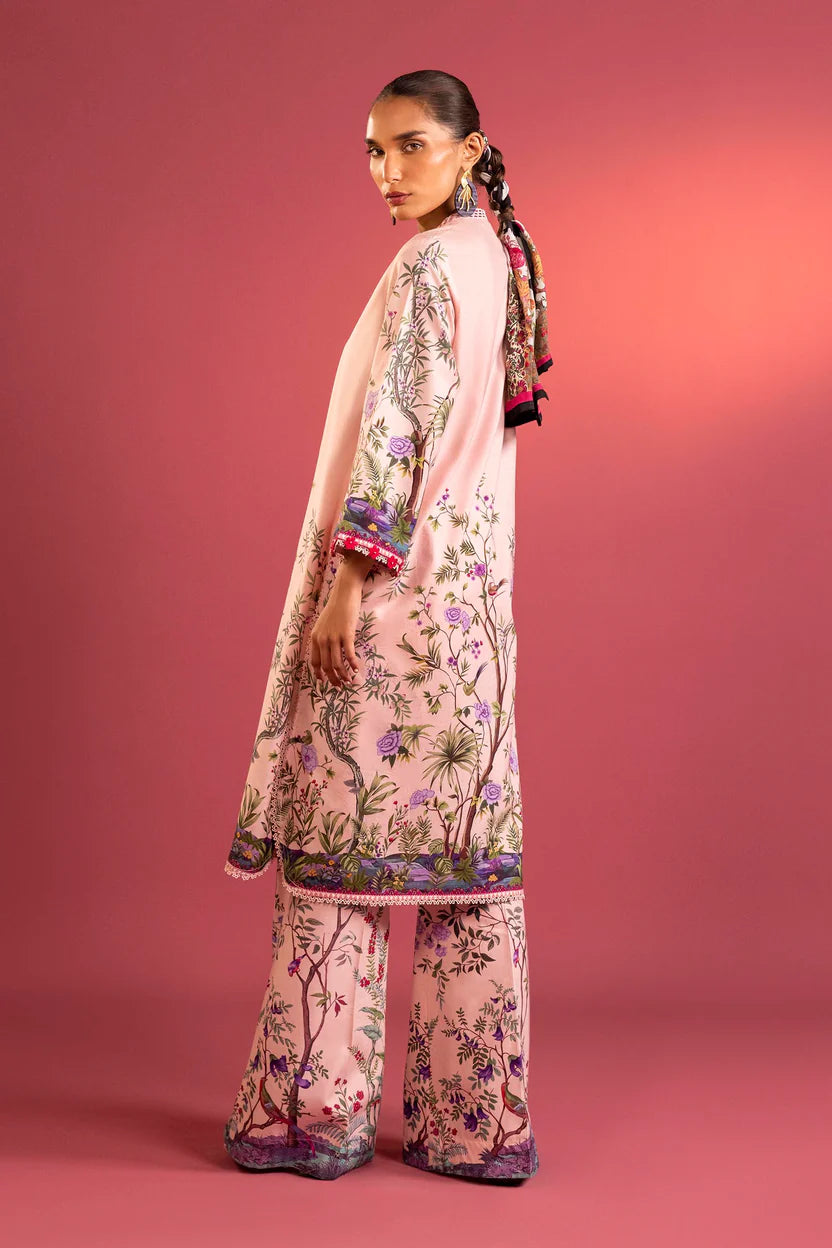 Lawn Tea Pink Stitched Suit - Sana Safinaz