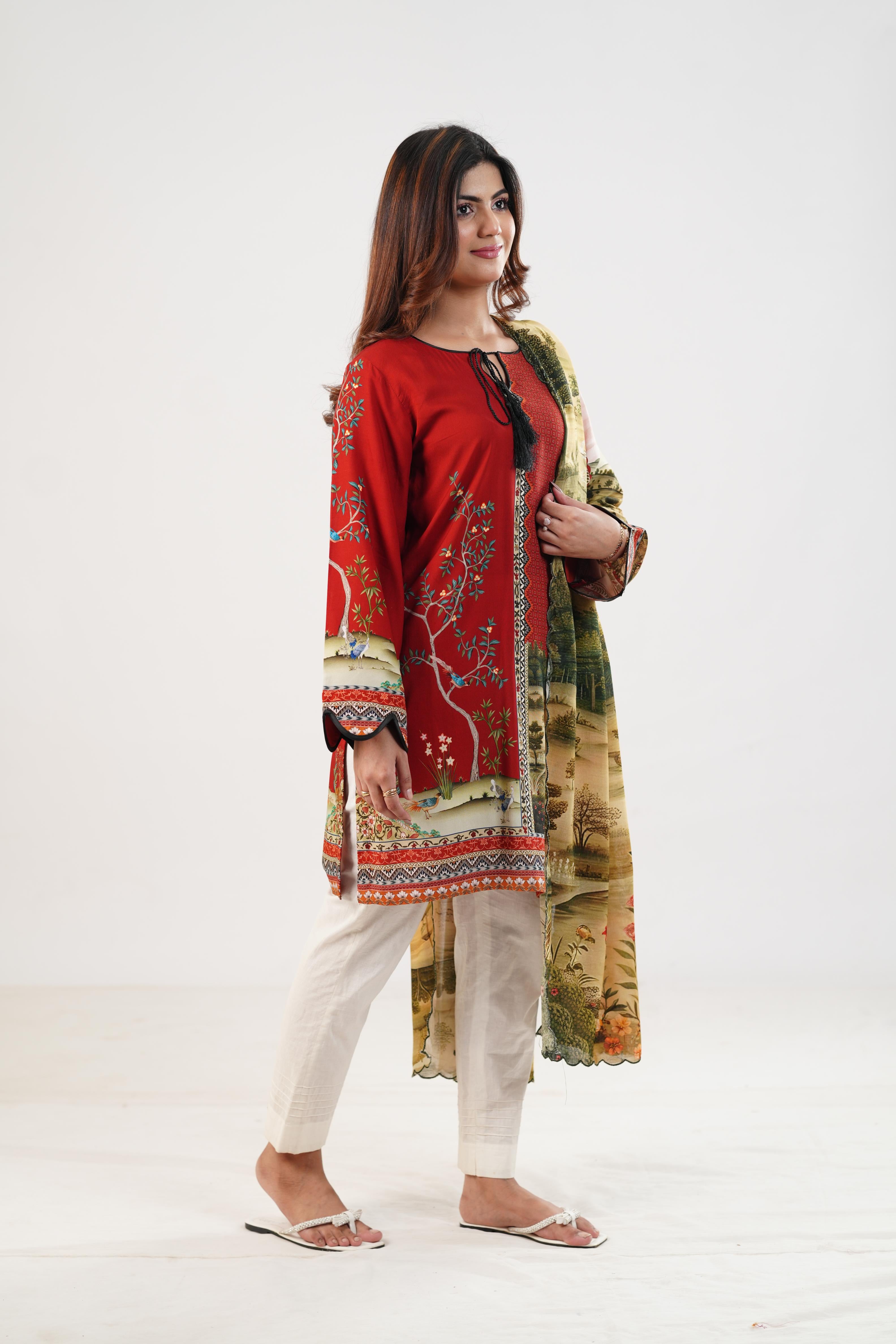 Design 9A - Sana Safinaz Mahay Stitched – Janan