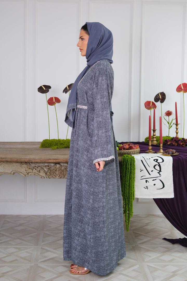 Ashen Drape Abaya