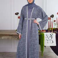 Ashen Drape Abaya