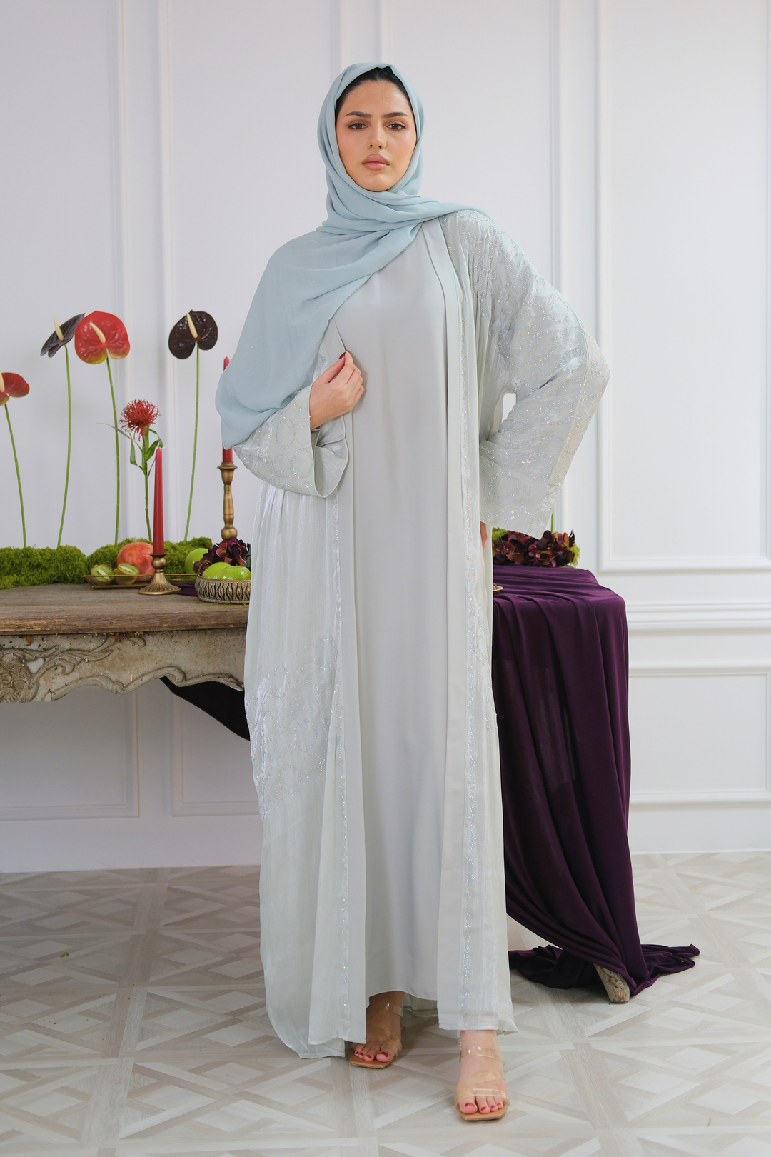 Sage Veil Abaya