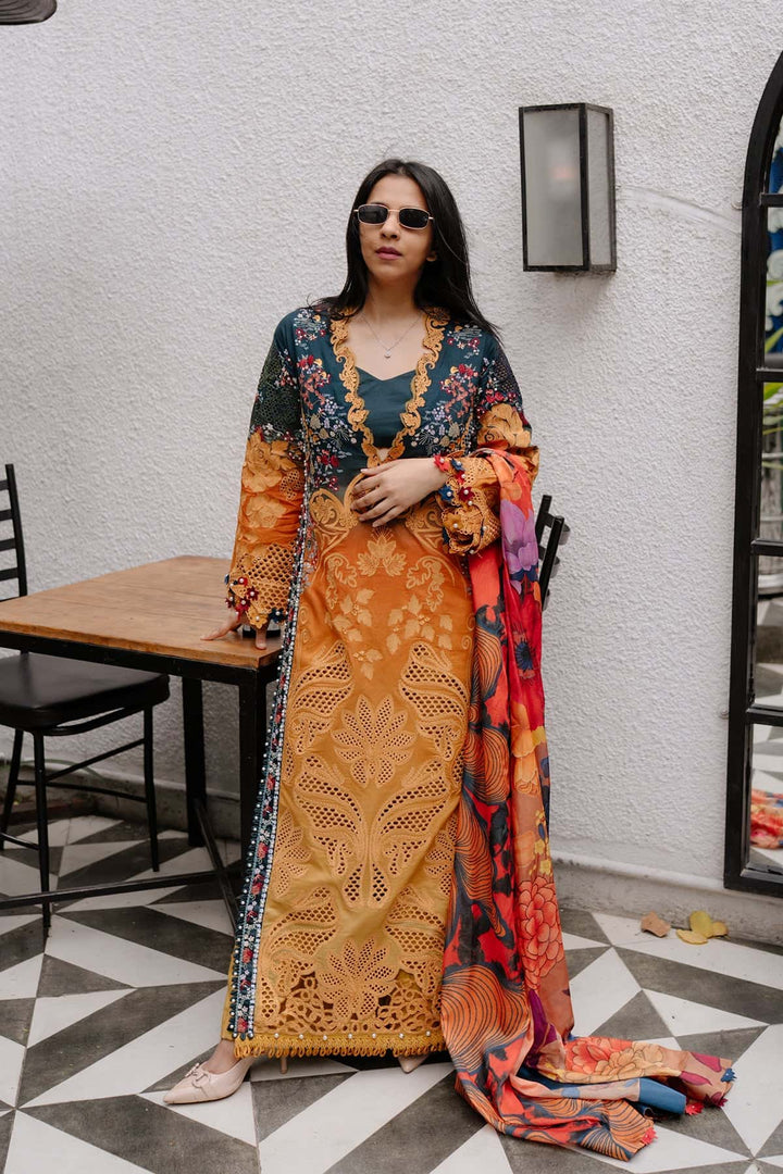 Halcy - Afrozeh Luxury Lawn Stitched