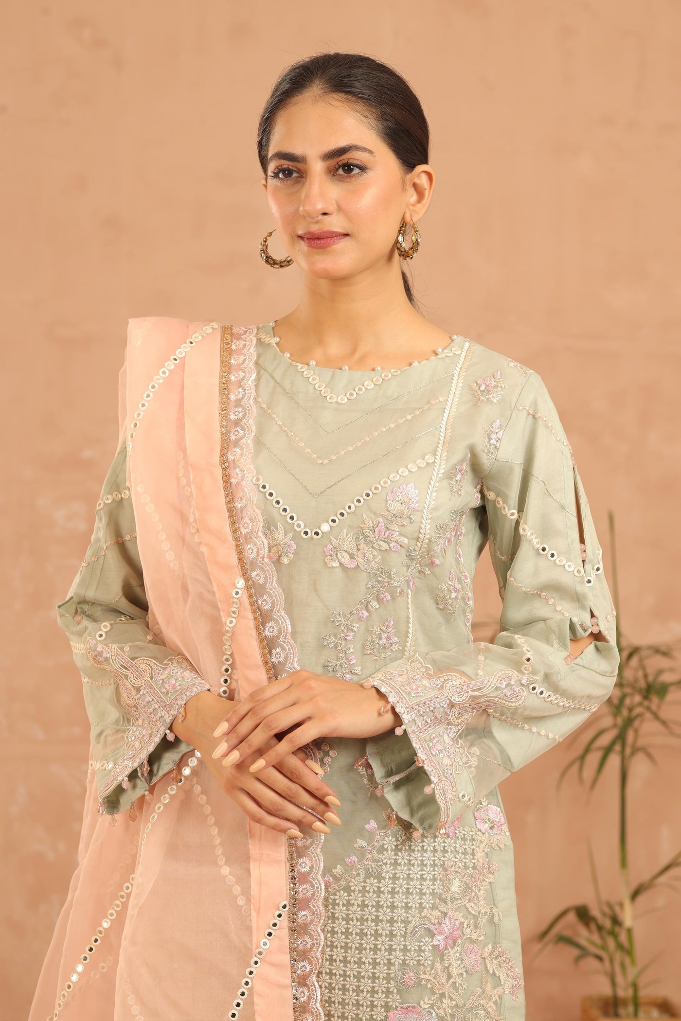 Design 3 - AlKaram Stitched Heavy Formals 24'