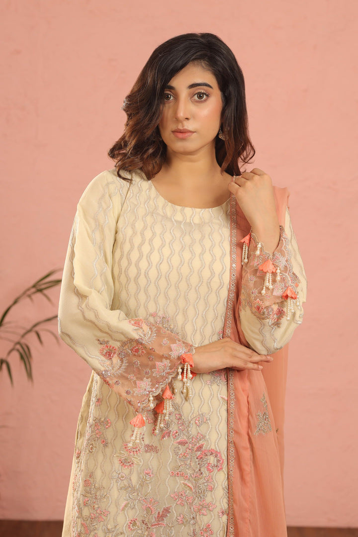 Design 6 - AlKaram Stitched Heavy Formals 24'